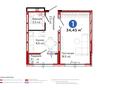 1-комнатная квартира · 34.5 м² · 8/12 этаж, Е 103 5Б — Туран за 20 млн ₸ в Астане, Нура р-н