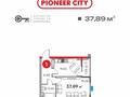 1-комнатная квартира · 38.7 м² · 6/9 этаж, Толеметова 20А за 17.5 млн ₸ в Шымкенте — фото 2