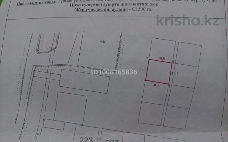 Участок · 15 соток, 6 квартал 933 — Жолдың бойында орналасқан.Возле трассы за 3.6 млн 〒 в С.шапагатовой — фото 2