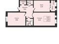 2-комнатная квартира · 74.52 м² · 1/7 этаж, мкр. Алтын орда 192 — Халела досмухамедулы за ~ 28.3 млн ₸ в Актобе — фото 3