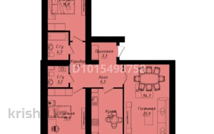 3-комнатная квартира · 98 м² · 6/12 этаж, Пересечение ул. Казыбек Би и Е75,Е77 (рядом с пересечением проспект Туран и Улы Дала) 40 за 60 млн ₸ в Астане, Нура р-н — фото 7