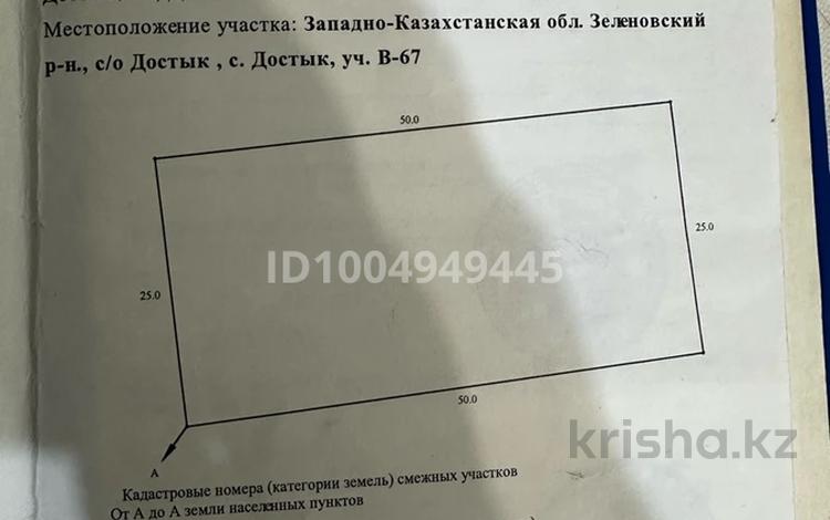 Участок · 12.5 соток, Достык за 2.5 млн ₸ в Западно-Казахстанской обл. — фото 2