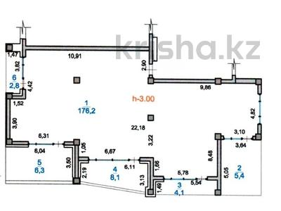 4-комнатная квартира · 202.9 м² · 1/3 этаж, мкр Тау Самал, Оспанова 14 за 335 млн ₸ в Алматы, Медеуский р-н