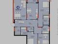4-бөлмелі пәтер · 153.88 м² · 2/14 қабат, Кайым Мухамедханова 6 Б — Домалак ана, бағасы: 156 млн ₸ в Астане, Нура р-н