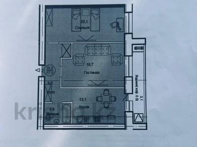 2-комнатная квартира, 68 м², 9/12 этаж, Тауелсиздик 34/8 за 17.5 млн 〒 в Астане, Алматы р-н