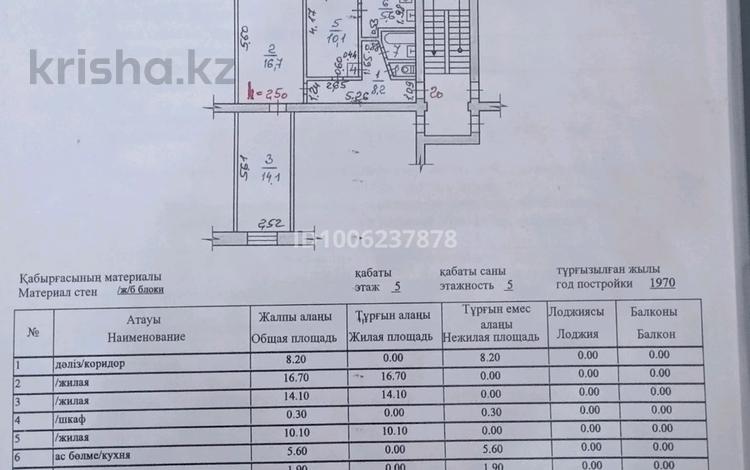 3-бөлмелі пәтер · 58 м² · 5/5 қабат, Комсомольский 9 — Школа 18, бағасы: 15 млн ₸ в Рудном — фото 14