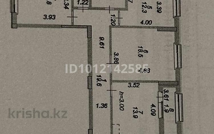 3-комнатная квартира · 85.8 м² · 11/12 этаж, ул. Жубана Молдагалиева 5 за 60 млн ₸ в Астане, Есильский р-н — фото 2
