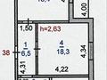 2-бөлмелі пәтер · 61.4 м² · 5/5 қабат, Микр Наурыз 9, бағасы: 25.4 млн ₸ в Костанае — фото 16