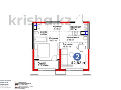 2-комнатная квартира · 43 м² · 4/4 этаж, Кульджинский тр-т 80/1 за 44 млн ₸ в Алматы