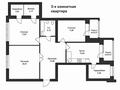 3-комнатная квартира · 117.3 м² · 12/12 этаж, Канай би за ~ 58.4 млн ₸ в Кокшетау — фото 10