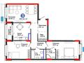 3-комнатная квартира · 89.32 м², Шоссе Коргалжын 24/2 за ~ 49.4 млн ₸ в Астане, Нура р-н — фото 3