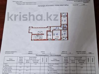 3-бөлмелі пәтер, 60 м², 7/9 қабат, Бауржан Момышулы 3 — Три сестры, бағасы: 12 млн 〒 в Приозёрске