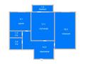 2-бөлмелі пәтер · 64.3 м² · 4/5 қабат, Юбилейный 17, бағасы: 29.5 млн ₸ в Костанае — фото 3