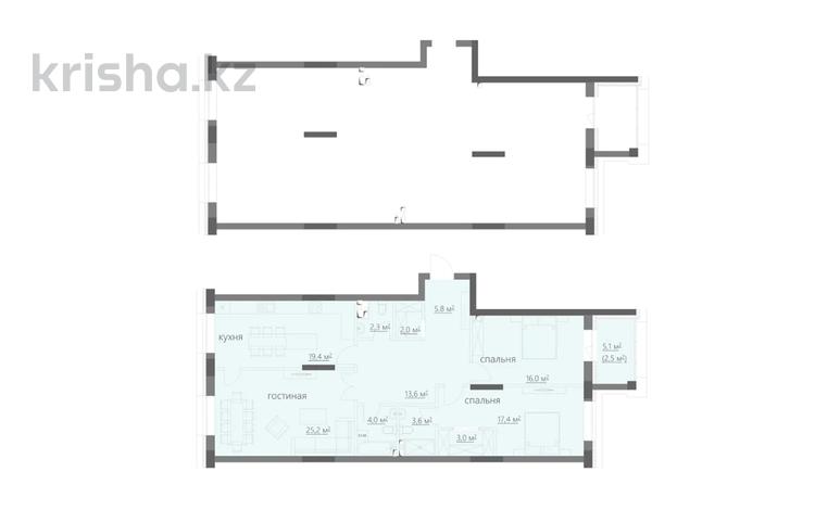 3-бөлмелі пәтер · 120 м², мкр Михайловка , ​Улица Аманжолова 47/1, бағасы: 64.8 млн ₸ в Караганде, Казыбек би р-н — фото 2