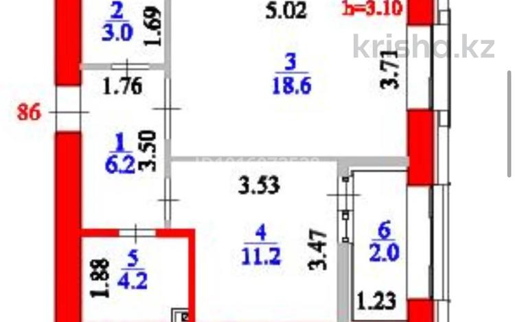 1-бөлмелі пәтер · 45 м² · 4/9 қабат, Улы Дала 36 — Ул Туран недалеко, бағасы: 30.5 млн ₸ в Астане, Нура р-н — фото 2