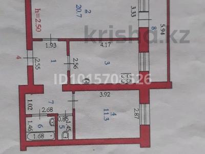 2-бөлмелі пәтер · 58 м² · 1/9 қабат, Болашақ ш/а. 129, бағасы: 21.5 млн ₸ в Актобе, мкр Болашак