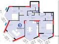 3-бөлмелі пәтер · 111 м² · 8/9 қабат, Турар Рыскулов 18, бағасы: ~ 87 млн ₸ в Астане, Есильский р-н — фото 2