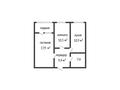 2-комнатная квартира · 54.9 м² · 4/6 этаж, Микрорайон Береке 50 за 26.5 млн ₸ в Костанае