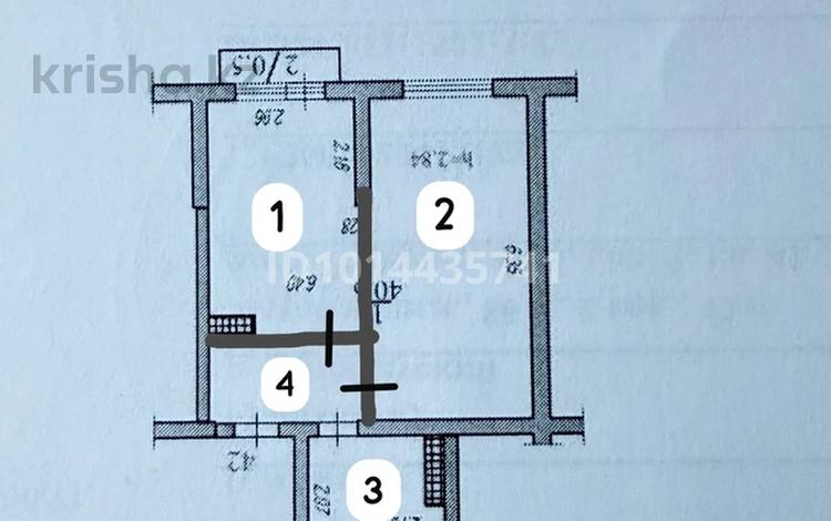 1-комнатная квартира · 46 м² · 2/6 этаж, мкр Нуркент за 250 000 ₸ в Алматы, Алатауский р-н — фото 2