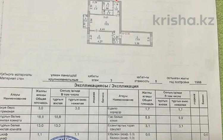 3-бөлмелі пәтер · 56 м² · 3/5 қабат, Бейбитшилик 62а, бағасы: 17.5 млн ₸ в Астане, Сарыарка р-н — фото 2