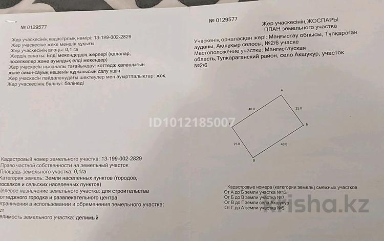 Участок · 10 соток, V квартал 400/6 за 3 млн ₸ в  — фото 2