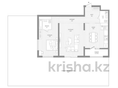 2-комнатная квартира · 90 м² · 1/9 этаж, Аль-Фараби 69 за 183 млн 〒 в Алматы, Бостандыкский р-н