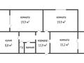 3-комнатная квартира · 84.5 м² · 3/6 этаж, воинов-интернациолистов за 38 млн ₸ в Костанае — фото 15