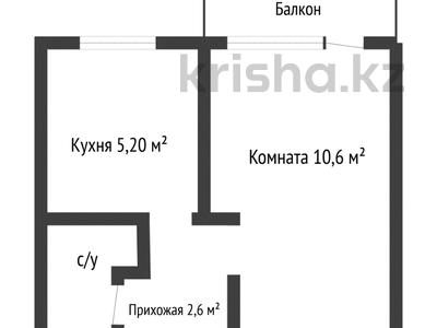 1-бөлмелі пәтер · 21.1 м² · 3/5 қабат, кобыланды батыра 40/1, бағасы: 9.8 млн ₸ в Костанае