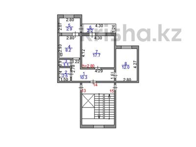 2-комнатная квартира · 59 м² · 5/9 этаж, Алашахана 32 — Возле маг. Астана за 22 млн ₸ в Жезказгане