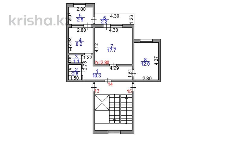 2-комнатная квартира · 59 м² · 5/9 этаж, Алашахана 32 — Возле маг. Астана за 22 млн ₸ в Жезказгане — фото 2