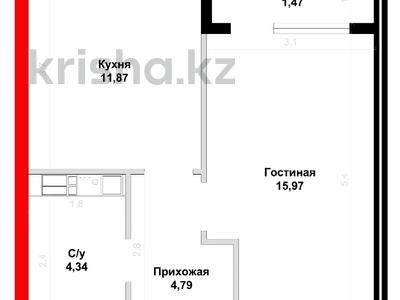 1-комнатная квартира · 38.6 м² · 7/10 этаж, Есенберлина 58/1 за ~ 19.1 млн ₸ в Усть-Каменогорске