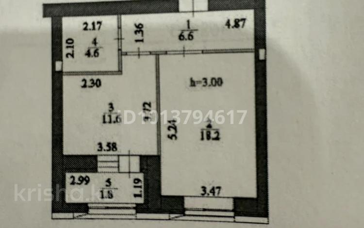 1-бөлмелі пәтер · 42.5 м² · 4/9 қабат, Шамши Калдаяков 14, бағасы: 32.9 млн ₸ в Астане, Сарайшык р-н — фото 2