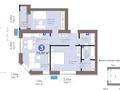 3-бөлмелі пәтер · 73.2 м² · 7/12 қабат, Е-899 5/1, бағасы: 68 млн ₸ в Астане, Нура р-н