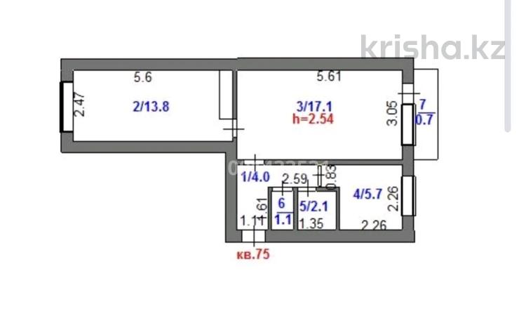 2-бөлмелі пәтер · 44.5 м² · 5/5 қабат, 4 мкр 28, бағасы: 7 млн ₸ в Степногорске — фото 2