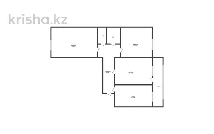 3-комнатная квартира · 67.8 м² · 9/10 этаж, Каирбекова 336 за 27.9 млн ₸ в Костанае — фото 2