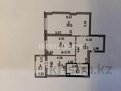 2-комнатная квартира · 60 м² · 14/25 этаж, Шаймерден Косшыгулулы 4 за 25.8 млн ₸ в Астане, Сарыарка р-н