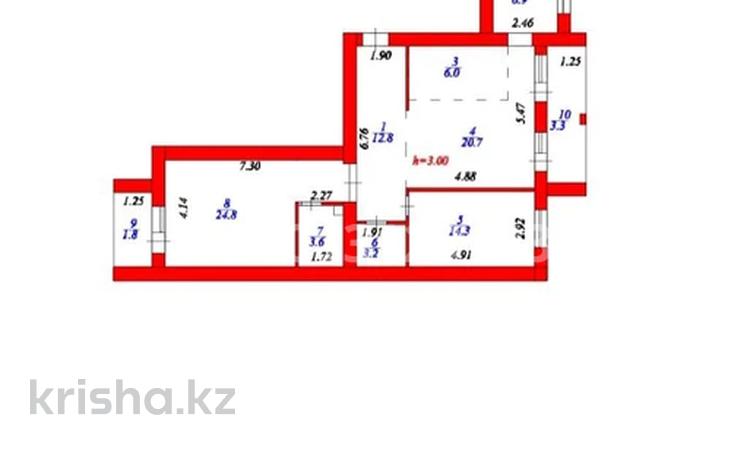3-бөлмелі пәтер · 97.4 м² · 9/10 қабат, Алихан Бокейхан 7, бағасы: 63 млн ₸ в Астане, Есильский р-н — фото 2