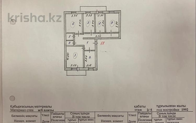 4-комнатная квартира, 86 м², 2/5 этаж, Аблайхана 6/4 за 24.5 млн 〒 в Астане, р-н Байконур — фото 3