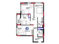 3-комнатная квартира · 84.4 м², Е-15 5 за ~ 48.7 млн 〒 в Астане, Нура р-н — фото 3