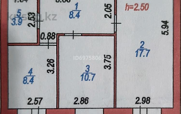 2-комнатная квартира, 50.2 м², 4/4 этаж, Богенбай батыра 6/6 за 20.5 млн 〒 в Астане, Сарыарка р-н — фото 2