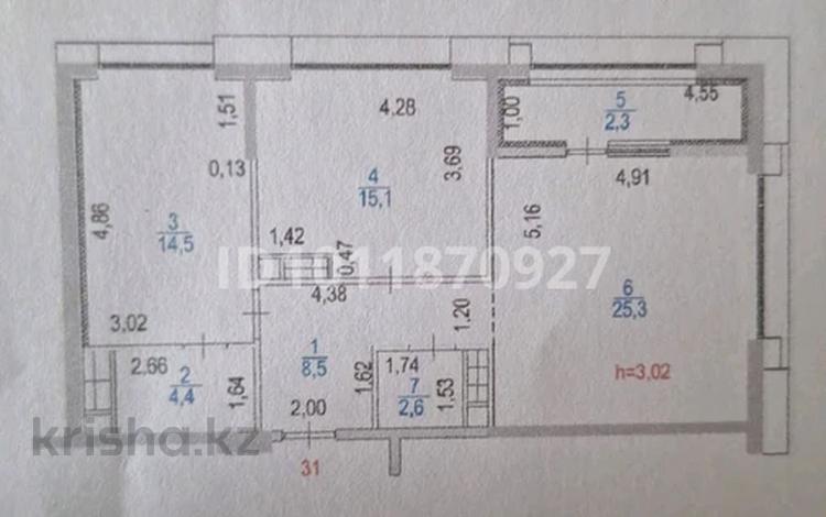 2-комнатная квартира · 77 м² · 7/21 этаж, Просп. Аль-Фараби 27/4к3 за 115 млн ₸ в Алматы, Бостандыкский р-н — фото 2
