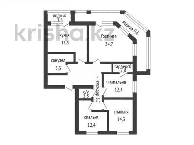 4-комнатная квартира · 121.99 м² · 4/9 этаж, Толстого 27 за 46.5 млн 〒 в Костанае