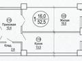 1-бөлмелі пәтер · 57.6 м² · 2/12 қабат, 12-й мкр 36/2, бағасы: 15 млн ₸ в Актау — фото 2