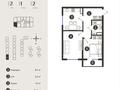2-бөлмелі пәтер · 52.1 м² · 6/7 қабат, СТ Монтажник, Естай 39/3, бағасы: ~ 28.4 млн ₸ в  — фото 2