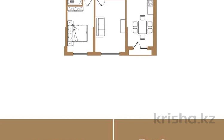 2-комнатная квартира · 67.7 м² · 3/6 этаж, ул. Байге 10 за 34.5 млн ₸ в Алматы, Турксибский р-н — фото 2