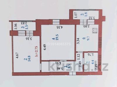 2-комнатная квартира · 60.2 м² · 4/9 этаж, Пр. Алии Молдагуловой 56д, к2 за 26 млн ₸ в Актобе