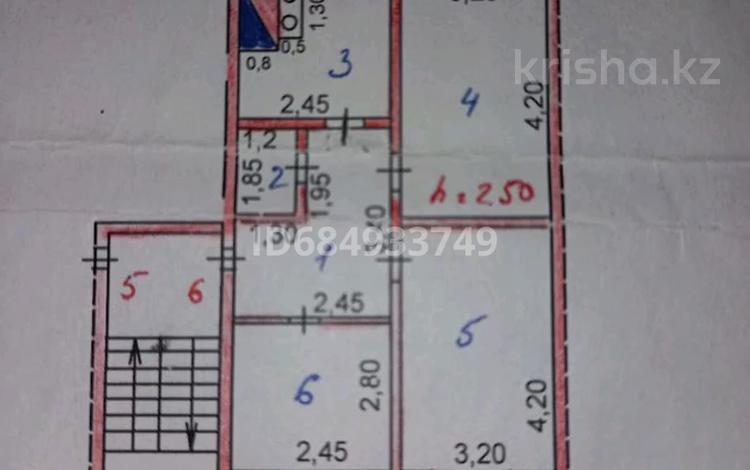 3-комнатная квартира, 46 м², 1/2 этаж, Кенгир. ул,Школьная за 8.5 млн 〒 в Жезказгане — фото 2