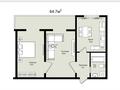 2-бөлмелі пәтер · 64.7 м² · 7/9 қабат, Кокжал Барака 19а, бағасы: ~ 31.4 млн ₸ в Усть-Каменогорске — фото 5