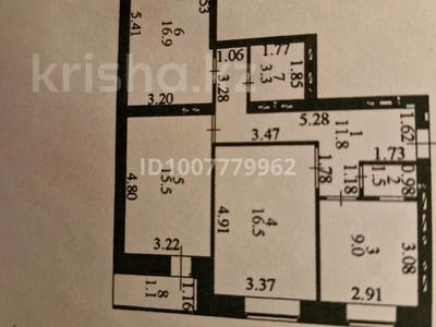 3-бөлмелі пәтер · 76 м² · 2/9 қабат, К. Азербаев 4/1 — Жургенов угл Азербаев, бағасы: 36 млн ₸ в Астане, Сарайшык р-н