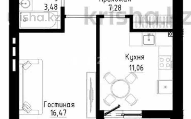 1-бөлмелі пәтер · 41 м² · 7/9 қабат, Культегин 3, бағасы: 26.5 млн ₸ в Астане, Нура р-н — фото 7